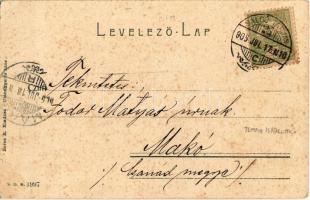 1905 Salgótarján, Izraelita templom, zsinagóga, Posta, Római katolikus templom, vasúti sínek, vasútv...