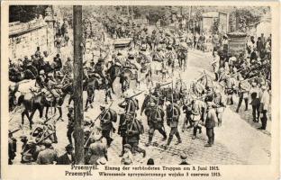 Przemysl, Einzug der verbündeten Truppen am 3. JUni 1915 / WWI K.u.K. military, Entry of the allied troops
