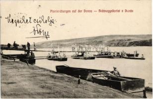 1912 Hidászgyakorlat a Dunán / K.u.K. military pontooners training on Dunaj river