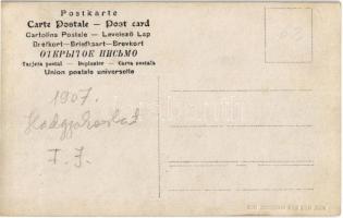 1907 I. Ferenc József és a vezérkar a hadgyakorlaton. Phot Alois Beer / K.u.k., Franz Joseph and his...