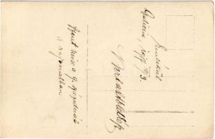 1917 Galicia, Szent mise a 9. századnál a rajvonalban / WWI K.u.k. military mass in the trench. phot...