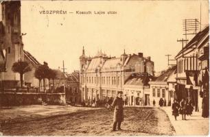 1913 Veszprém, Kossuth Lajos utca, üzletek (EK)