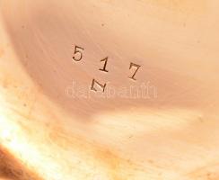 Glashütte 14 K, duplafedelű, arany zsebóra. Jelzett tokkal, javításra szoró szerkezettel. / 14 gold ...