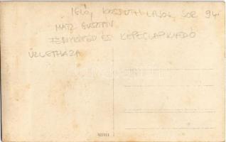 Igló, Zipser Neudorf, Spisská Nová Ves; Matz Gusztáv fényképész és képeslapkiadó üzletháza. Arany és...