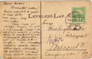 1913 Máramarossziget, Sighetu Marmatiei; Glasner és Schulcz fűrésztelepe / sawmill. Art Nouveau