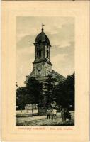 1910 Barcs, Római katolikus templom, gyerekek. W. L. Bp. 5013. Kiadja Schwarcz Adolf (EK)
