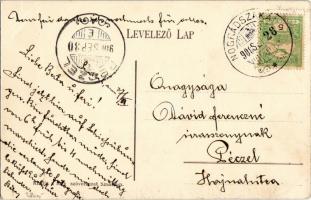 1908 Nógrádszakál, Szakál; Plébánia épület, templom, madáretető. Kiadja a Fogyasztási Szövetkezet