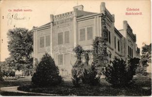 1906 Bakóca, Gr. Majláth kastély. Kiadja a Keresztény Fogyasztási Szövetkezet