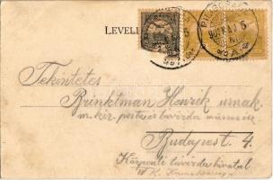 1903 Piliscsaba, Piliscsabai tábori állomás, vasútállomás, gőzmozdony / Lager Bahnstation, Bahnhof /...