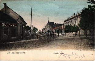 1904 Szolnok, Szapáry utca, Sulyok E. üzlete