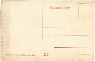 Vásárosnamény, Piac tér, Korona szálloda, Beck Izidor, Mandel Rozália üzlete. Beck Izidor saját kiad...