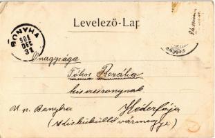 1901 Sepsiszentgyörgy, Sfantu Gheorghe; Árvaház, Honvéd szobor, Fő tér. Benkő M. kiadása / orphanage...