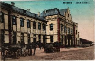 1916 Körmend, Vasútállomás / Bahnhof / railway station (EK)