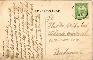 1916 Szany, Egyház utca, Római katolikus templom, Püspöki kastély. Kiadja Friedery  (EK)