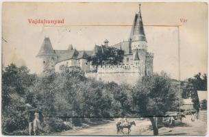 1910 Vajdahunyad, Hunedoara; Vajdahunyadi vár, leporellolap. Kiss Mózes kiadása / castle, leporellocard