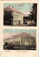 1910 Tiszolc, Tisovec; Ágostai evangélikus és m. kir. állami népiskola. Hortinsky F. kiadása / schools (EK)