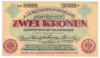 Kenyérmező / Hadifogolytábor 1916. január 15. 2K arab sorozat- és sorszámmal T:I
Hungary / Kenyérme...