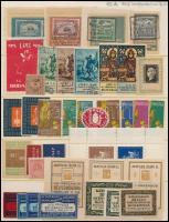 40 db régi magyar levélzáró, 1945 előtti bélyeggyűjtési témák