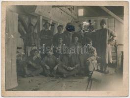 ~1905 Govasdia, Govajdia; bányászok csoportképe / miners - 2 db régi fotó / 2 photos