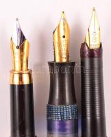 28 db régi töltőtoll, benne sok arany és irídium hegyű