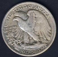 USA 1942S 1/2$ Ag "Walking" T:3
