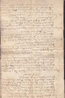 cca 1780 Birtokügyben felvett Borsod vármegyei tanúvallatási (de eo utrum) jegyzőkönyv, magyar és latin nyelven