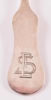 Ezüst(Ag) monogramos teás készlet, jelzett, 6+1 db, nettó: 183 g