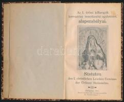1917 Bp., Az I. Ürömi Kőfaragók Keresztény Temetkezési Egyeltének alapszabályai