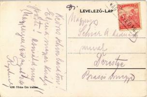 Nagyenyed, Aiud; Kossuth Lajos utca, üzletek. Kiadja Földes Ede / street view with shops (EK)