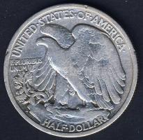 USA 1942S 1/2$ Ag "Walking" T:3 ph