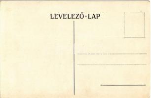 Sziluettes cserkész művészlap / Hungarian silhouette scout art postcard. litho s: Mátis (EK)