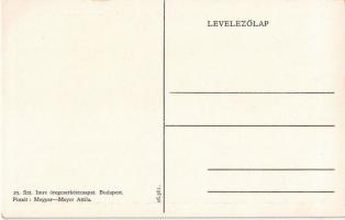 A 25. Szt. Imre öreg cserkészcsapat képeslapja / Hungarian scout oldboys group. Art Nouveau s: Megye...