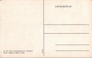 A 25. Szt. Imre öreg cserkészcsapat képeslapja / Hungarian scout oldboys group. Art Nouveau s: Megye...