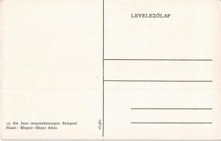 A 25. Szt. Imre öreg cserkészcsapat képeslapja / Hungarian scout oldboys group. Art Nouveau s: Megye...