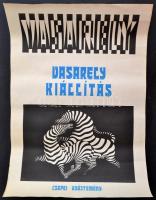 cca 1987 Vaserely kiállítás - Csepei gyűjtemény, ny. n., 41x29 cm+Vasarely-kiállítás - Csepei gyűjtemény kiállítási katalógusa. hn., én, nyn., 10 sztl. lev.