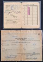 1943-49 4 db igazolvány: bélyeggyűjtő, újbirtokos, tehén felvásárlás