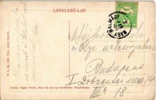 Nagyhalmágy, Halmagiu; Állami kisdedóvó (óvoda) és iskola. W. L. Bp. 5300. Kiadja Czigler Henrik / k...