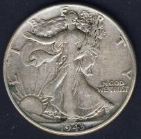 USA 1943. 1/2$ Ag "Walking" T:3 kis ph.