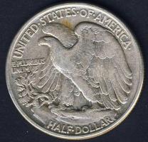 USA 1943. 1/2$ Ag "Walking" T:3 kis ph