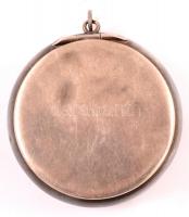 Ezüst (Ag.) nyakba akasztható kis szelence, jelzett, d: 3,5 cm, nettó 9,5 g