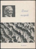 1962 Kecskeméti zenei napok. Szerk.: Heltai Nándor. Kecskemét, 1962, Kecskemét Város Művelődési Otthona, 32 p. Kiadói papírkötés. Megjelent 2000 példányban.  A 3. oldalon a művész, Kodály Zoltán (1882-1967) aláírásával.