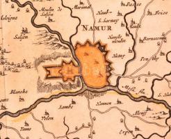 1680 Frederick de Wit (1629/1630-1706): Comitatus Namurci Tabula In Lucem, Namur megye térképe. Kézz...