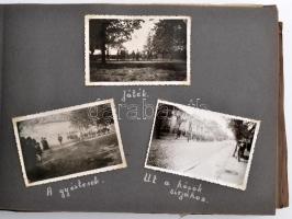 1931-38 Több, mint 100 cserkész fotó a Kőrösi Csoma Sándor és Hunyadi Mátyás cserkészcsapat, a Turul és a Fecske örs életéből. Ritka kordokumentum. / More than 100 photos of the Sout team in album.
