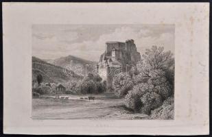 cca 1860 Shury & Son : Árva vára, acélmetszet, papír, paszpartuban, 10x15 cm