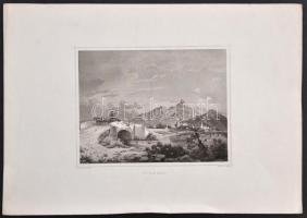 cca 1860 Ludwig Rohbock (1820-1883): Világos, színezett metszet, 16x14 cm