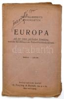 cca 1920 Freytag Európa térképe az új határokkal. 85x60 cm borítóval