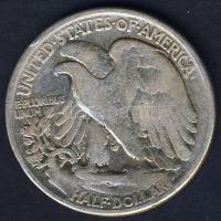 USA 1943. 1/2$ Ag "Walking" T:3 ph