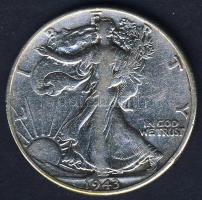USA 1943. 1/2$ Ag "Walking" T:3 ph.