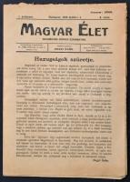 1919 A Magyar Élet c. újság 2. száma. Román cenzúrával.