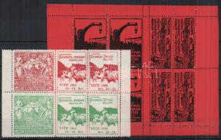 1906-1911 Kutya kiállítás+Gépipari kiállítás 2db levélezáró ív